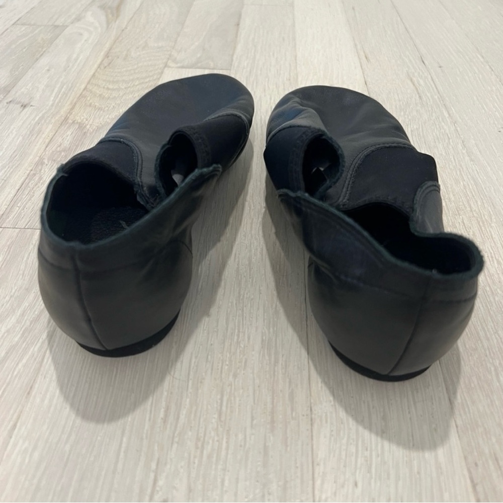 Capezio E-Series Kids Jazz Shoes Black Leather Size 10.5 NWOT - Picture 2 of 9